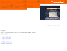 Tablet Screenshot of ecualaser.com